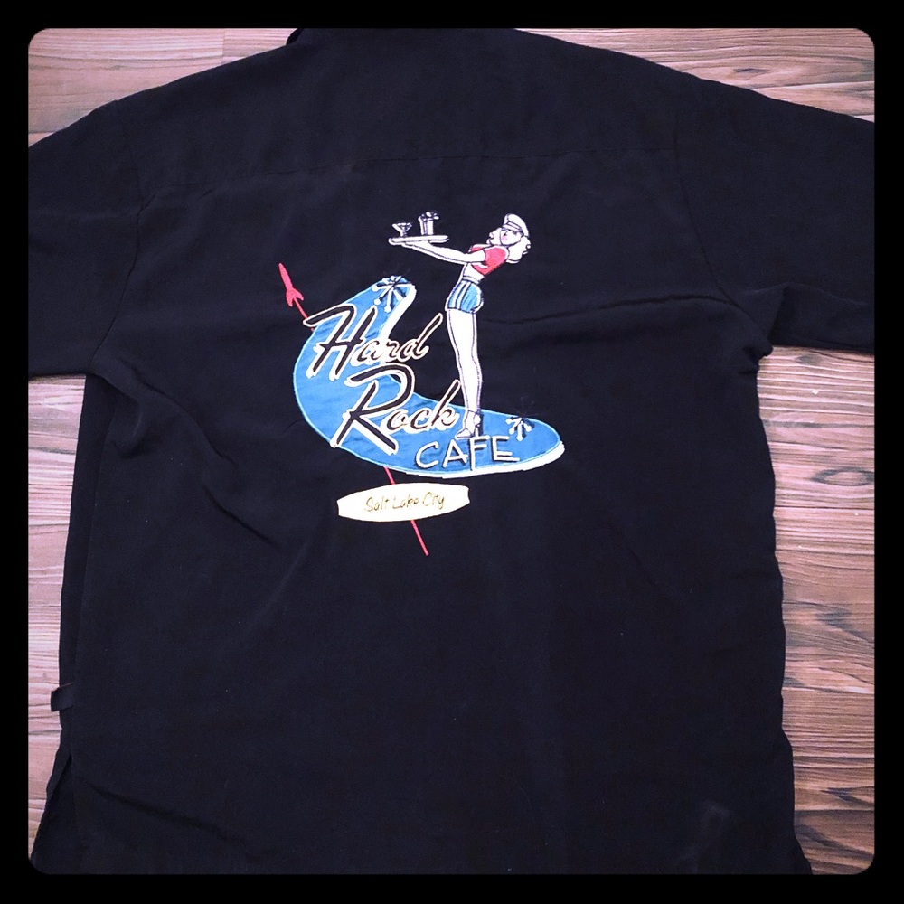 Hard Rock Cafe shirt Sz L Salt Lake City